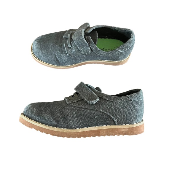 Cat & Jack Other - Cat & Jack Boys Gray Canvas Casual Dress Shoes Size 11